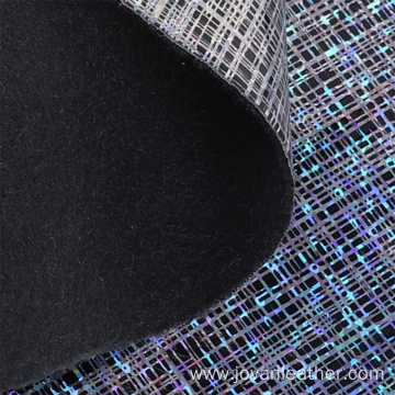 Glitter Pu Faux Leather Fabric For Shoes Bags